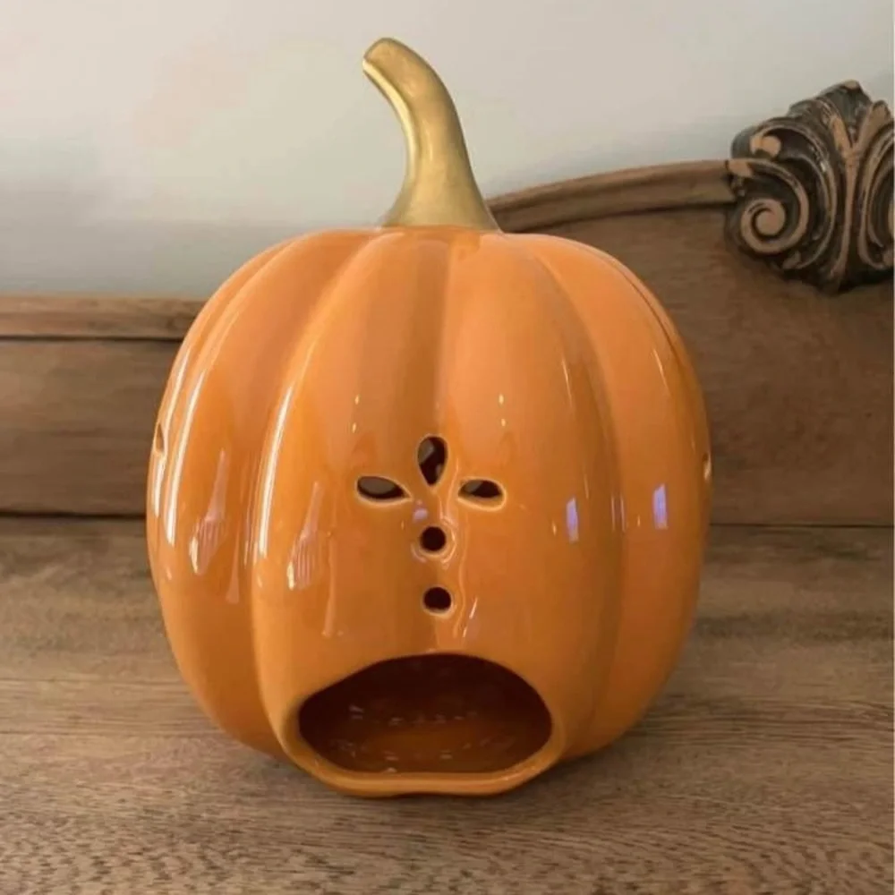 Fall Pumpkin Decor Tea Light -
8" high 7" diameter - Picture 2 of 2